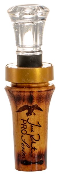 Picture of Duck Commander DCPROBH Pro Series Burnt Hedge Open Call Double Reed Mallard Hen Sounds Attracts Ducks Brown Wood