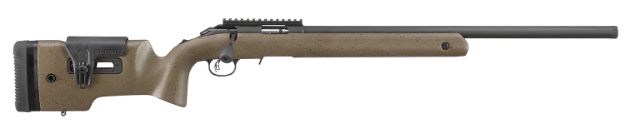 Picture of Ruger 8378 American Rimfire Long-Range Target 22 LR 10+1 22" Threaded Bull Barrel, Matte Blued Alloy Steel,  Speckled Black/Brown Laminate Stock, Accepts All 10/22 Magazines, Optics Ready