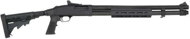 Picture of Mossberg 50769 590A1 Tactical 12 Gauge 3" 8+1 20" Cylinder Bore Barrel Black Parkerized Rec with Ghost Ring Sight Black 6 Position Stock Right Hand Includes M-LOK Handguard