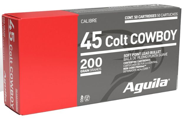 Picture of Aguila 1E454319 Cowboy Action  45Colt 200gr Soft Point 50 Per Box/10 Case