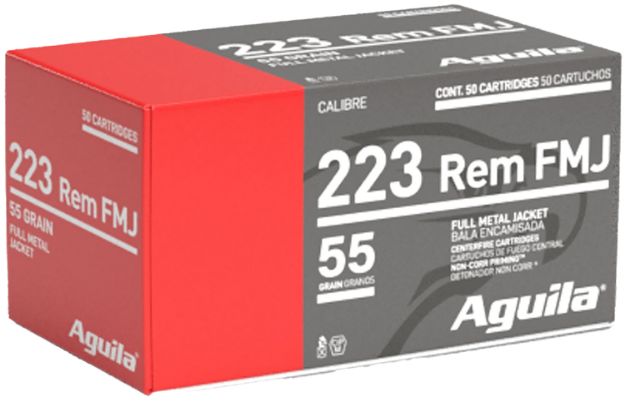 Picture of Aguila 1E223110 Target & Range Rifle 223Rem 55gr Full Metal Jacket 50 Per Box/20 Case