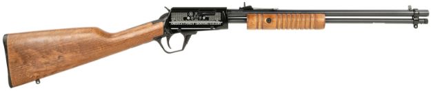 Picture of Rossi RP22181WDEN07 Gallery  Full Size 22 LR 15+1, 18" Polished Black Steel Barrel, Polished Black w/Engraving Steel Receiver, Hardwood Fixed Stock, Right Hand