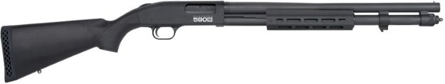 Picture of Mossberg 51604 590S Tactical 12 Gauge 13+1(1.75") 8+1(2.75") 7+1(3") 3" Chamber 20" Barrel, Matte Blued Metal Finish, Synthetic Stock, M-LOK Forend, Accu-Choke System, Optics Ready