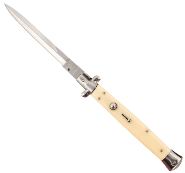 Picture of Steel River Knives CISID Spartan  6" Italian Dagger Polished Blade 7" Ivory Synthetic Handle Side Open