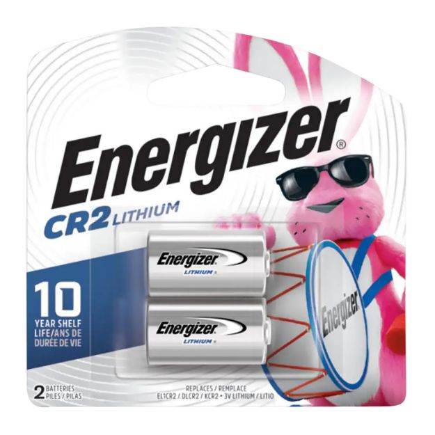 Picture of Energizer EL1CR2BP2 CR2 Lithium Battery  Silver 3.0 Volts, Qty (24) 2 Pack