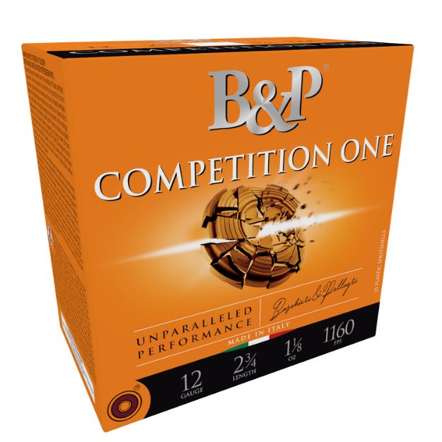 Picture of B&P Ammunition 12B1CP9 Competition One  12Gauge 2.75" 1oz 9Shot 25 Per Box/10 Case