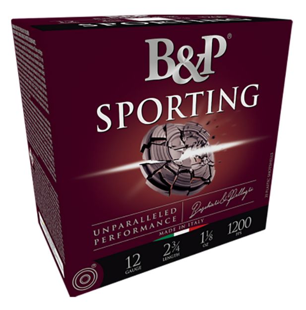 Picture of B&P 12B1SCL8 Sporting Clay  12Gauge 2.75" 1oz 8Shot 25 Per Box/10 Case