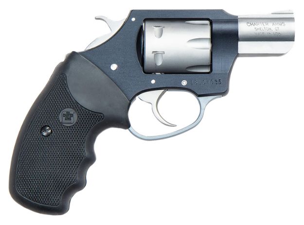 Picture of Charter Arms 52370 Pathfinder Lite Small 22 WMR, 8 Shot 2" Matte Stainless Steel Barrel & Cylinder, Aircraft Aluminum Frame w/Black Finger Grooved Rubber Grip, Exposed Hammer