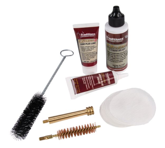 Picture of Traditions A3960 EZ Clean 2 Muzzleloader Cleaning Kit 50 Cal 7 Pieces