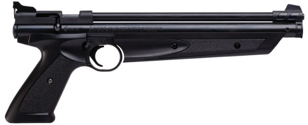 Picture of Crosman P1377 American Classic Pump Pistol 177 1rd Rifled Steel Barrel, Fixed Front/Adjustable Rear Sights, Black Polymer Grips, Crossbolt Safety