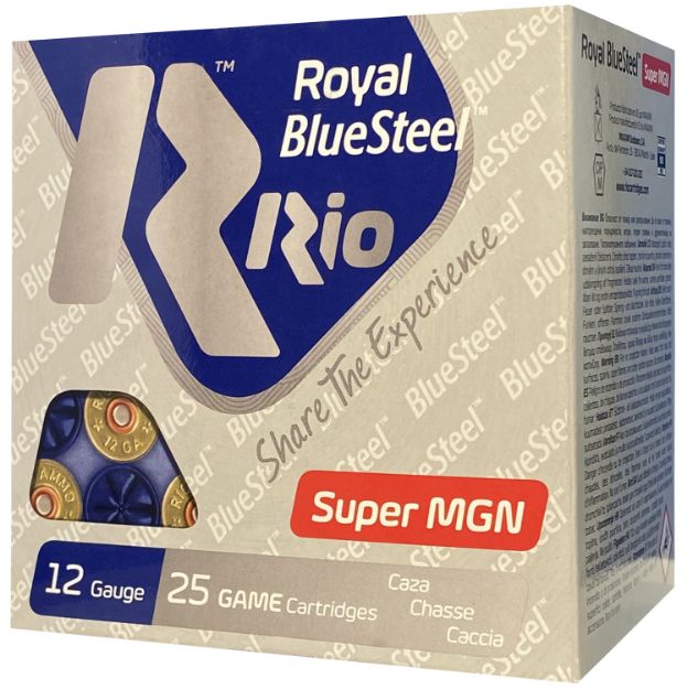 Picture of Rio Ammunition RBSM403 BlueSteel Royal 12Gauge 3" 1 3/8oz 25 Per Box/10 Case