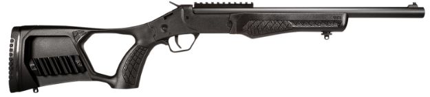 Picture of Rossi SSPS45-BK Tuffy Single Shot 45 Colt (LC)/410 Gauge (3" Chamber) 1rd 16.50", Black, Thumbhole Pistol Grip Stock with Shell Holder, Overmolded Grip, Front Iron Sight, Optics Mount