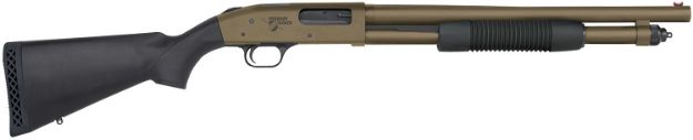 Picture of Mossberg 50781 590 Thunder Ranch 12 Gauge 5+1 3" 18.50" Cylinder Bore, Patriot Brown Barrel/ Optic Cut Rec, Black Synthetic Furniture, Fiber Optic Sight