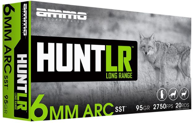 Picture of Ammo Inc 6ARC095SSTA20 Hunt Long Range 6mmARC 95gr Super Shock Tip 20 Per Box/10 Case