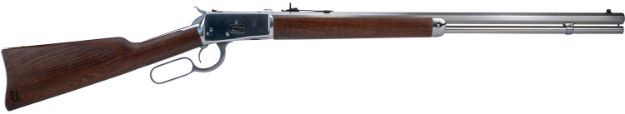 Picture of Heritage Mfg H9204424F9 92 Ranch Hand 44 Mag 12rd 24" Stainless Polished Octagon Barrel, Polished Stainless Steel Receiver, Fixed Hardwood Stock