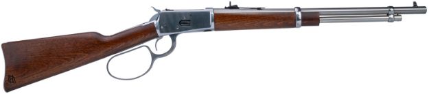 Picture of Heritage Mfg H92357189 92 Ranch Hand 38 Special +P/357 Mag 8rd 18" Stainless Polished  Barrel, Stainless Polished Receiver, Fixed Hardwood Stock