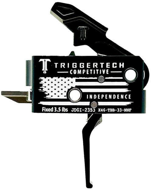 Picture of TriggerTech X45SBB14TBC Primary Independence Black/White Fits Remington 700 Right Hand