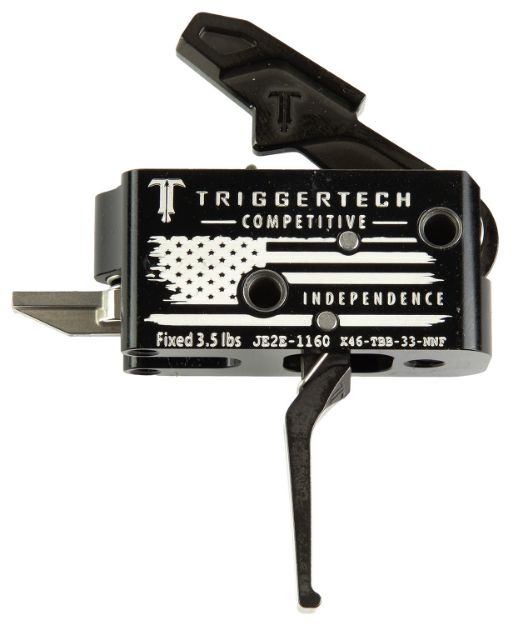 Picture of TriggerTech X46TBB33NNF Competitive Independence Black/White Fits AR-15