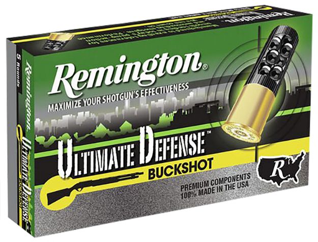 Picture of Remington Ammunition 20711 Ultimate Defense Buckshot 12Gauge 2.75" 00Buck Shot 5 Per Box/20 Case