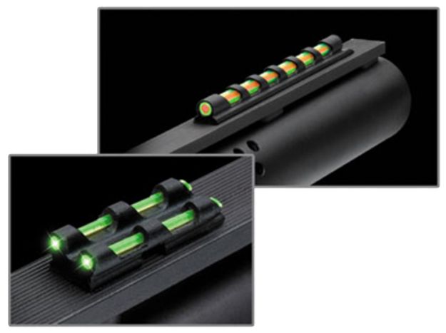 Picture of Truglo TG94D Gobble-Dot  Universal Shotgun Green/Red Fiber Optic Green Fiber Optic Black