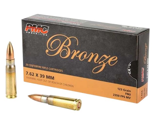 Picture of PMC 762A Bronze  7.62x39mm 123gr Full Metal Jacket 20 Per Box/25 Case