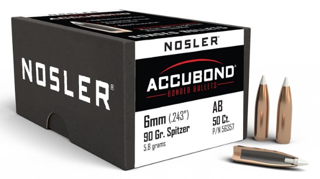 Picture of Nosler 56357 AccuBond  6mm 90gr Spitzer Point 50/Box