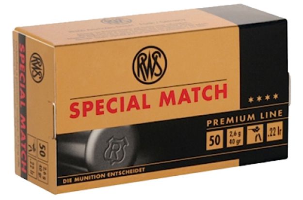 Picture of RWS/Umarex 2134233 Special Match Premium Line 22LR 40gr Lead Round Nose 50 Per Box/100 Case