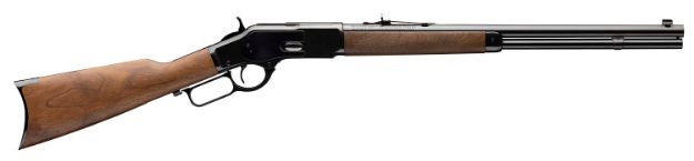 Picture of Winchester Guns 534200137 Model 1873 Short Rifle 38 Special, 357 Mag 10+1 Cap 20" Brushed Polish Blued Rec/Barrel Satin Oiled Walnut Fixed Straight Grip Stock Right Hand (Full Size)