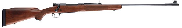 Picture of Winchester Repeating Arms 535205138 Model 70 Alaskan Full Size 375 H&H Mag 3+1 25" Brushed Polish Blued Sporter Barrel, Steel Receiver, Satin Walnut Monte Carlo Wood Stock