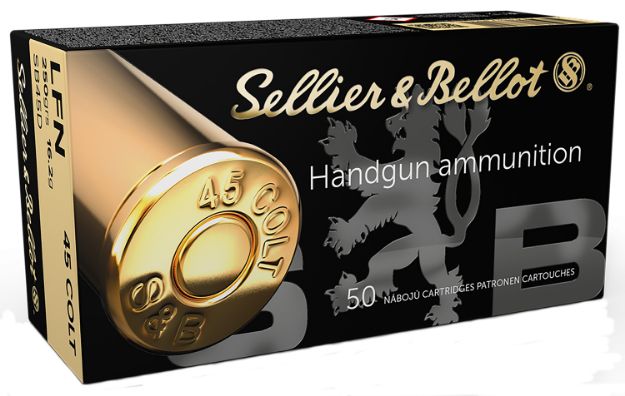 Picture of Sellier & Bellot SB45D Handgun  45Colt 250gr Lead Flat Nose 50 Per Box/12 Case