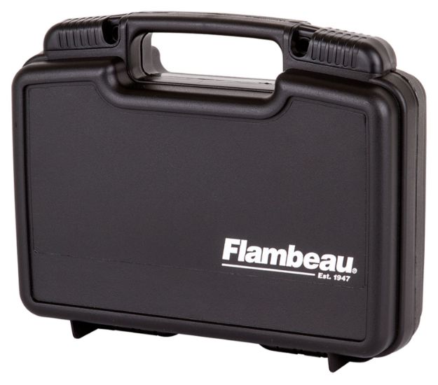 Picture of Flambeau 6445SC Safe Shot Pistol Pack Case Black Polymer Holds Handgun