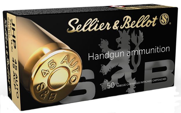 Picture of Sellier & Bellot SB45C Handgun  45ACP 230gr Jacketed Hollow Point 50 Per Box/20 Case