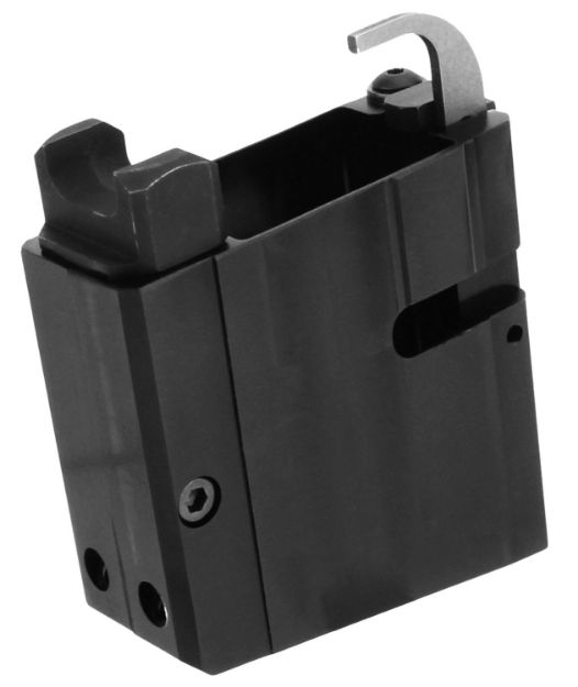 Picture of TacFire AD9MMCOLT Magazine Magwell Adapter  made of 6061-T6 Aluminum with Hardcoat Anodized Black Finish for Colt SMG & Uzi Style Magazines