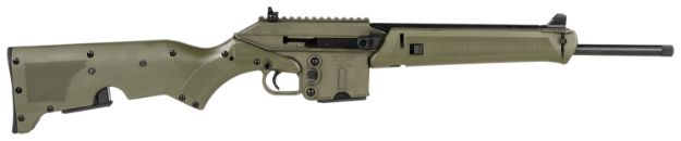 Picture of Kel-Tec SU16CAGRN SU16 *CA Compliant 5.56x45mm NATO 10+1 16" Black Steel Barrel, Green Steel Receiver, Green Synthetic w/Storage Compartment Stock