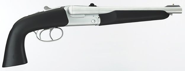 Picture of Taylors & Company 210248 Howdah Alaskan 45 Colt (LC)/410 10.25" 2rd Shot Matte Chrome Frame Matte Chrome Round Barrel Black SoftTouch Coated Rubber Grip