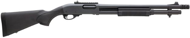 Picture of REM Arms Firearms R81198 870 Express Tactical 12 Gauge 3" 18.50" 6+1 Matte Blued Rec/Barrel Matte Black Stock Right Hand Includes Rem Choke, 2-Shot Extension & Ghost Ring Sights