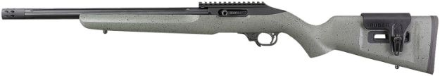 Picture of Ruger 31110 10/22 Competition  22 LR 10+1 16.12" Black Anodized Barrel, Black Hard Coat Anodized Aluminum Receiver, Black/Gray Speckled Laminate Stock, Left Hand, Optics Ready