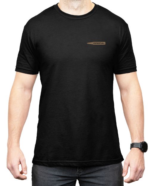 Picture of Magpul MAG1267001S Smooth & Mild  Black Cotton Short Sleeve Small