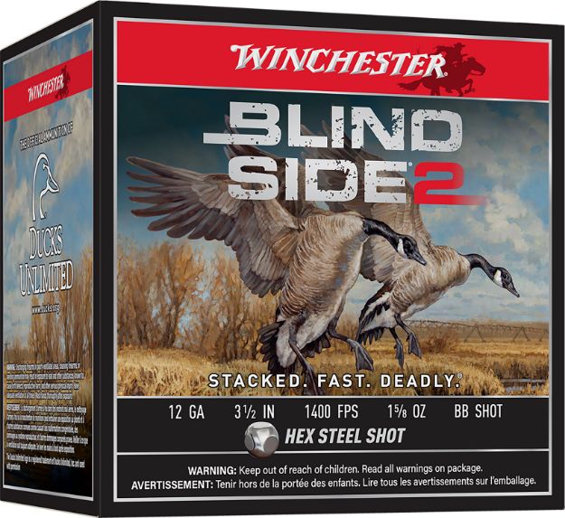 Picture of Winchester Ammo XBS12LBB Blind Side 2  12Gauge 3.50" 1 5/8oz BBShot 25 Per Box/10 Case