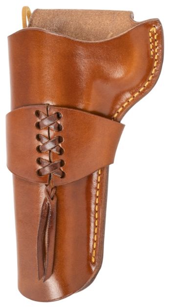 Picture of Galco WWR321 Wrangler  OWB Tan Leather Belt Loop Fits Ruger Wrangler Left Hand Compatible w/ Wrangler Cartridge Belt