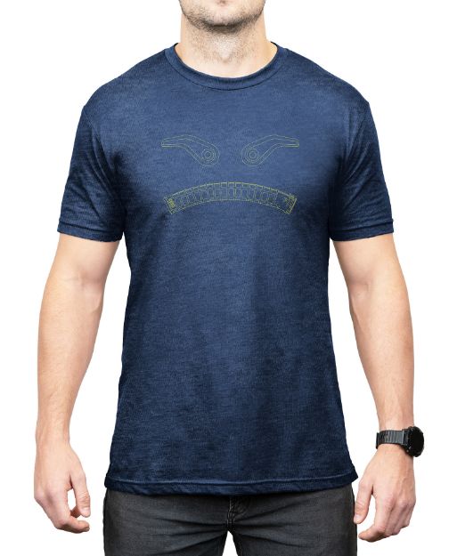 Picture of Magpul MAG1268411S Magmouth  Navy Heather Cotton/Polyester Short Sleeve Small