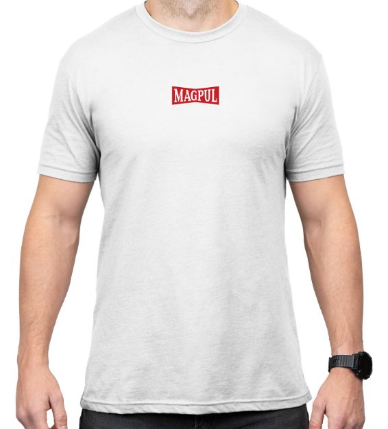 Picture of Magpul MAG1270100S Hot & Fresh  White Cotton Short Sleeve Small