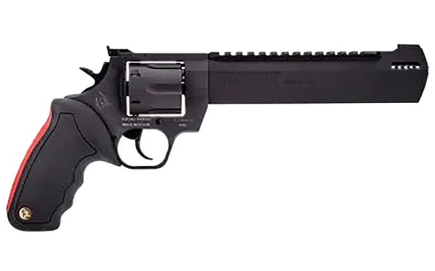 Picture of Taurus 2500101RH Raging Hunter  Large Frame 500 S&W Mag 5rd 10" Black Ported/Target Crown Barrel, Black Cylinder, Black Steel Frame, Black Rubber Grip