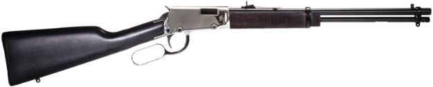 Picture of Rossi RL22181WD-NI Rio Bravo  22 LR 15+1 18" Polished Black Barrel, Nickel Rec, Black Hardwood Furniture