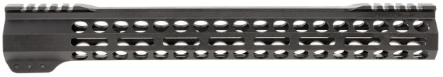 Picture of Bowden Tactical J1355315C Cornerstone Competition Handgaurd 15" M-LOK with Competition Top, Hard Coat Black Anodized Aluminum, Pre-Heated 4140 Steel Barrel Nut for AR-Platform, Full Flat Top