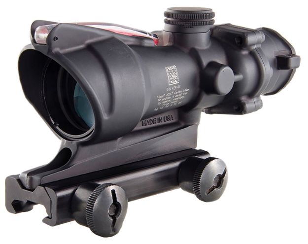 Picture of Trijicon TA31D100288 ACOG  Matte Black 4x32mm Illuminated Red Chevron .223/5.56 BDC Reticle