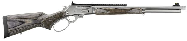 Picture of Marlin 70905 336  Full Size 30-30 Win 6+1 19.10" Polished Stainless Steel Threaded Barrel, Polished Stainless Steel Receiver, Fixed Gray Laminate Stock