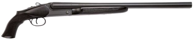 Picture of Chiappa Firearms 930.385 500  12 Gauge Break Open 2 20" Black Side By Side Barrel, Black Receiver, Black Wood Stock, Includes Pistol Grip