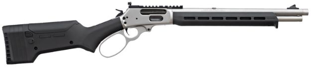 Picture of Marlin 70912 1895 Trapper 45-70 Gov 5+1 16.17" Satin Threaded Barrel, Picatinny Rail Stainless Steel Receiver, Black Adjustable Magpul ELG Synthetic Stock