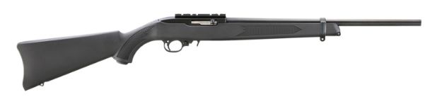 Picture of Ruger 31210 10/22 Carbine 22 LR 10+1 18.50" Satin Black Alloy Steel Barrel, Satin Black Picatinny Rail Steel Receiver, Black Synthetic Fixed Stock